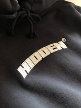 Load image into Gallery viewer, BLACK LOGO HOODIE SAMPLE [MEDIUM]